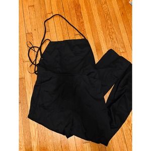 Reformation Black Rufus Jumpsuit